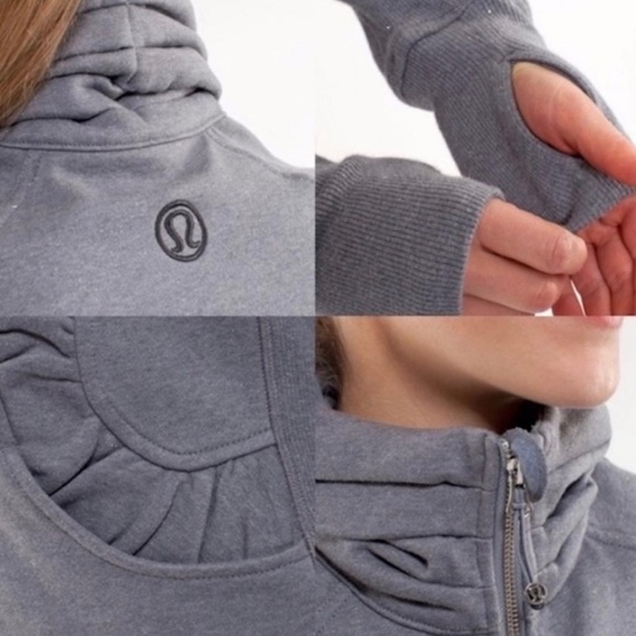 LULULEMON SPARKLE CUDDLE UP JACKET HEATHER GRAY - Picture 2 of 6